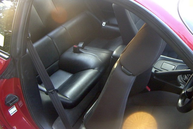 Leather rear seat
