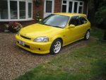 Highlight for Album: EK9 Honda Civic Type Rx RARE YELLOW --SOLD--