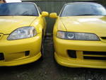 Highlight for Album: Rare Yellow Integra DC2 + Civic EK9